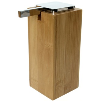 Soap Dispenser Soap Dispenser, Large, Wood, with Chrome Pump Gedy PO80-35